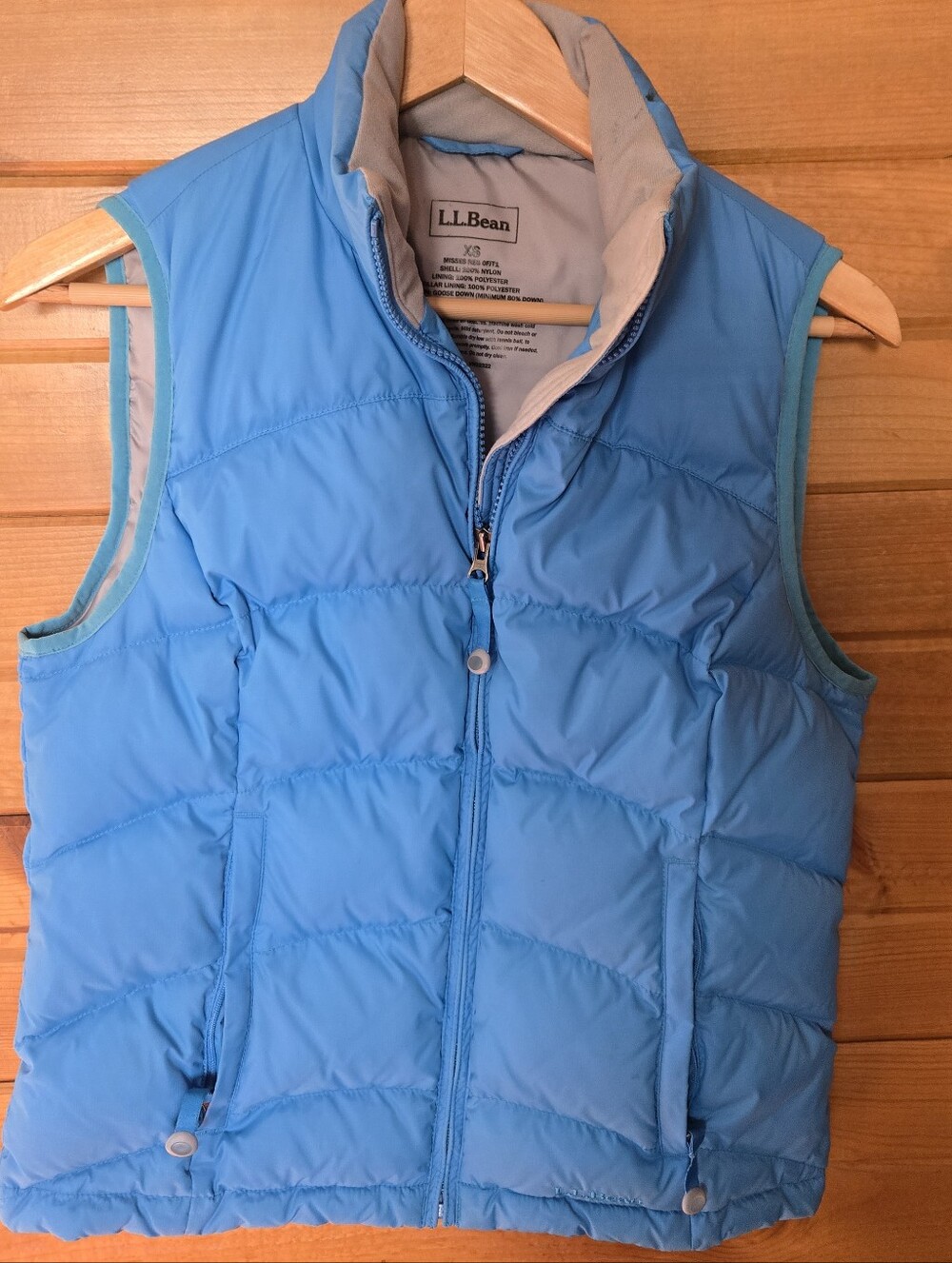 L.L. Bean Goose Down Puffer Vest Sz XS